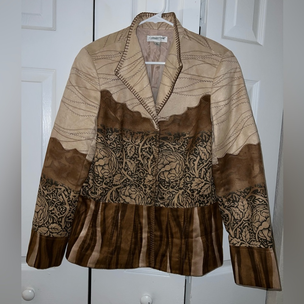 Coldwater Creek Blazer brown size 12 for women’s